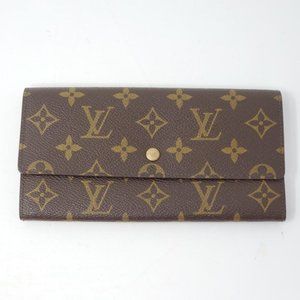 Auth Louis Vuitton Vintage Sarah Monogram Wallet